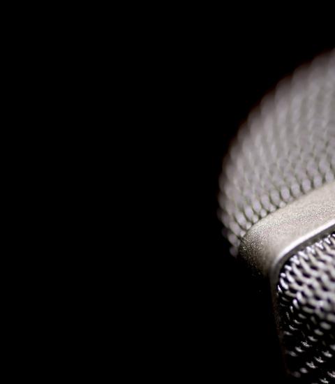 SJIAOS Closeup of a microphone by Jorge Guillen SJIAOS Closeup of a microphone by Jorge Guillen