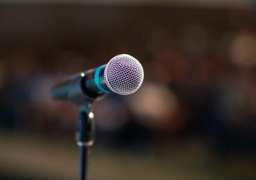SJIAOS Closeup of a microphone by Irina L